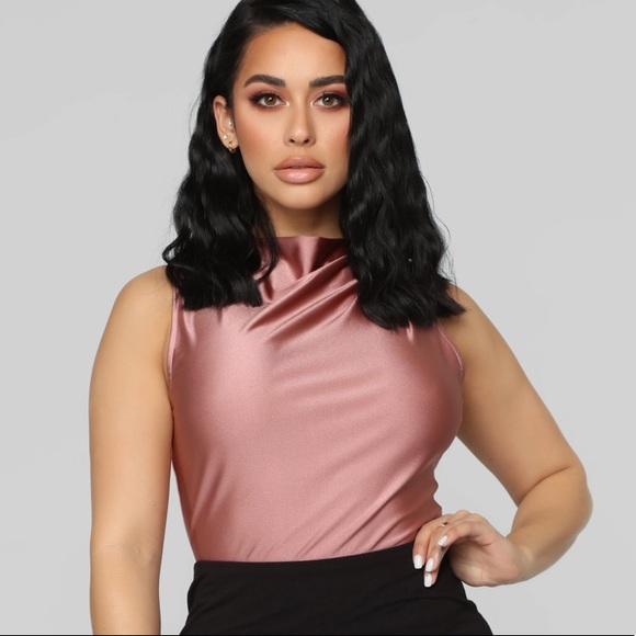 Fashion Nova High Neck Bodysuit - Picture 3 of 4